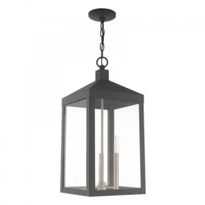 3 Lt Scandinavian Gray Pendant Lantern