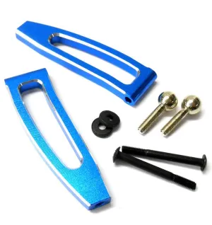 85603 Blue Aluminium Alloy 1/16 RC Front Upper Arms x 2 HSP Upgrades