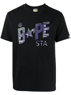 A BATHING APE® logo-print short-sleeved T-shirt