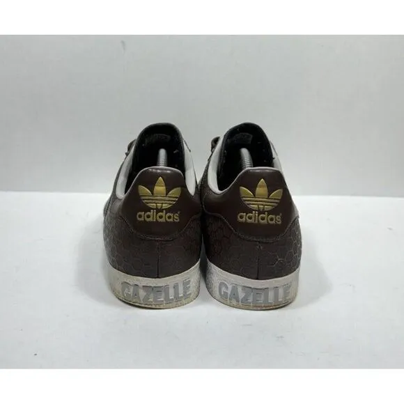 Adidas Gazelle 2 Casual Low Top Sneakers Brown Leather 914869 Men's Size 11 Shoe