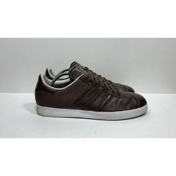 Adidas Gazelle 2 Casual Low Top Sneakers Brown Leather 914869 Men's Size 11 Shoe