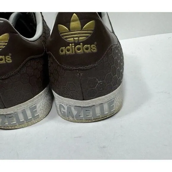 Adidas Gazelle 2 Casual Low Top Sneakers Brown Leather 914869 Men's Size 11 Shoe