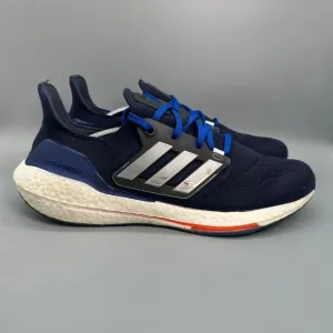 Adidas Ultraboost 22 Mens 13 Running Sneaker Navy Blue Lace Up Athletic Shoes
