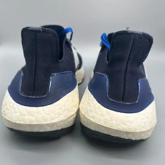 Adidas Ultraboost 22 Mens 13 Running Sneaker Navy Blue Lace Up Athletic Shoes