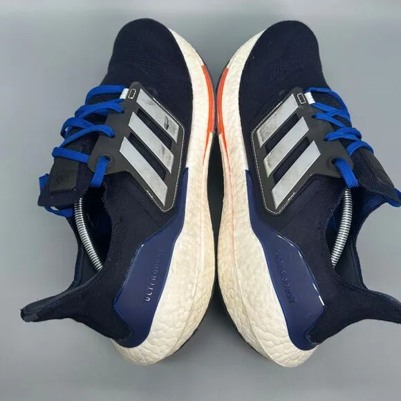 Adidas Ultraboost 22 Mens 13 Running Sneaker Navy Blue Lace Up Athletic Shoes