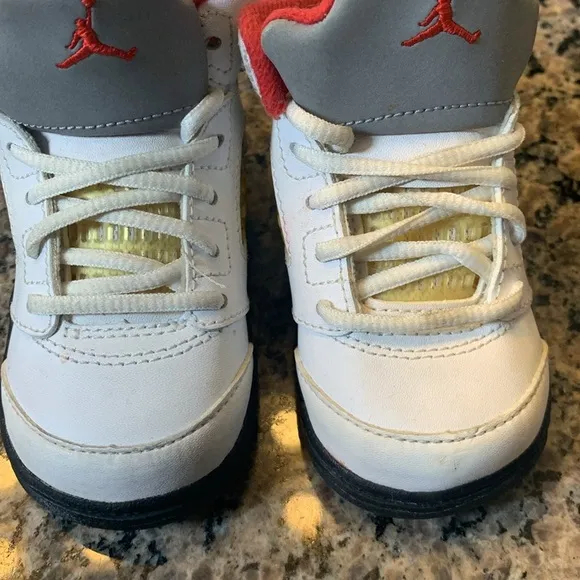 Air Jordan 5 TD Fire Red Infant Sneakers Size 4C GUC (((RARE))) #C-59