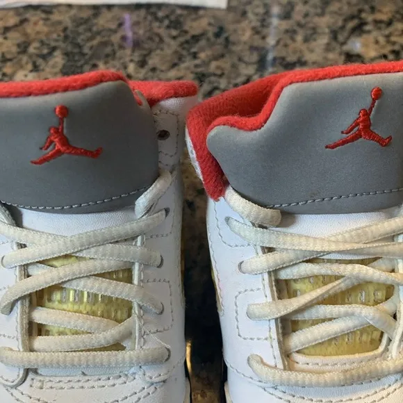 Air Jordan 5 TD Fire Red Infant Sneakers Size 4C GUC (((RARE))) #C-59