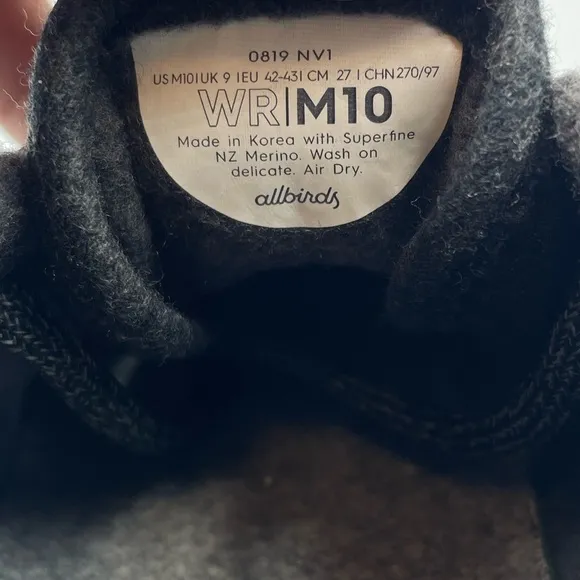 AllBirds Running Shoes Men’s Sz 10