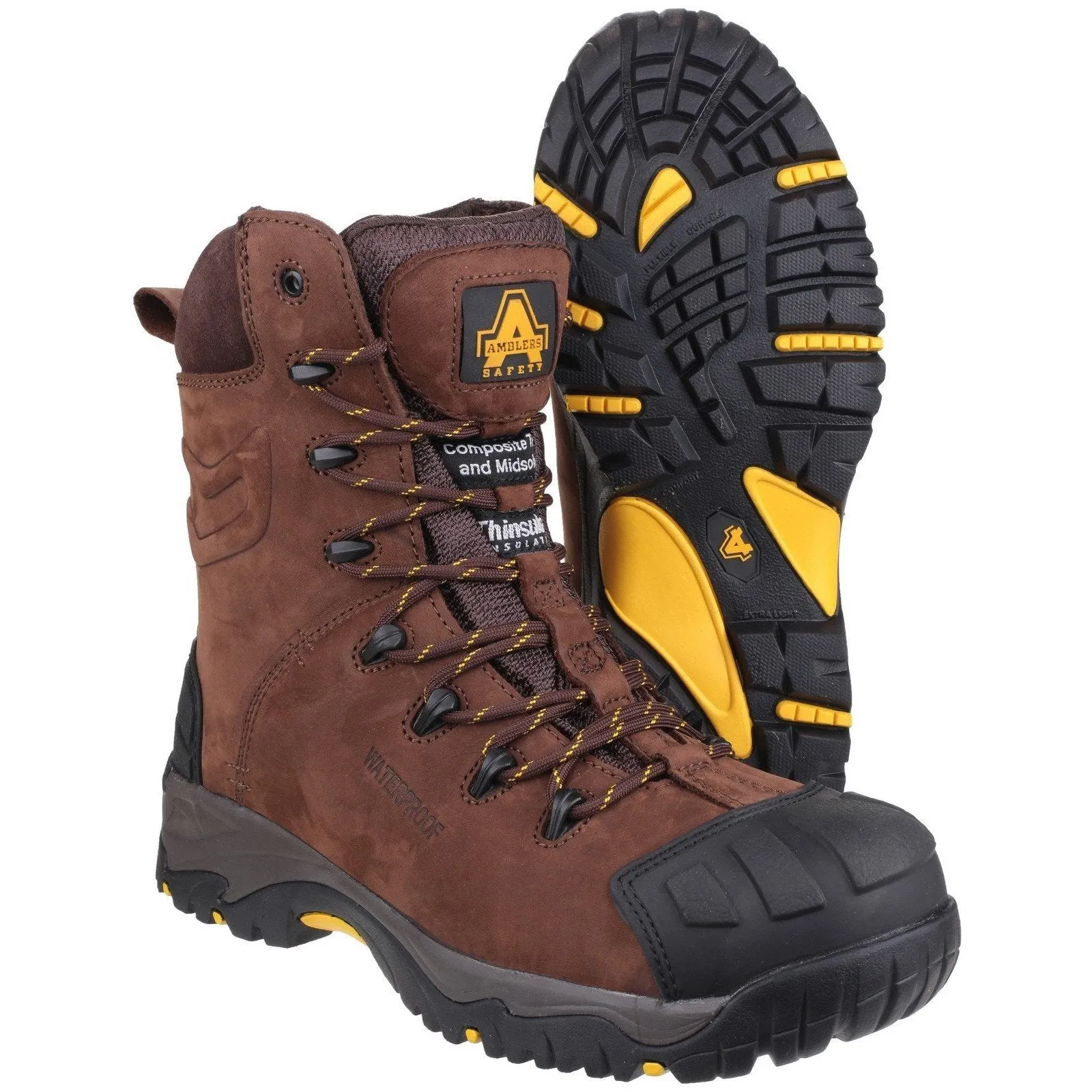 Amblers AS995c Pillar S3 Waterproof Hi-leg Safety Boot | Composite Toe Cap