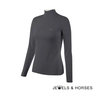 Animo Behind Womens Turtleneck - Dark