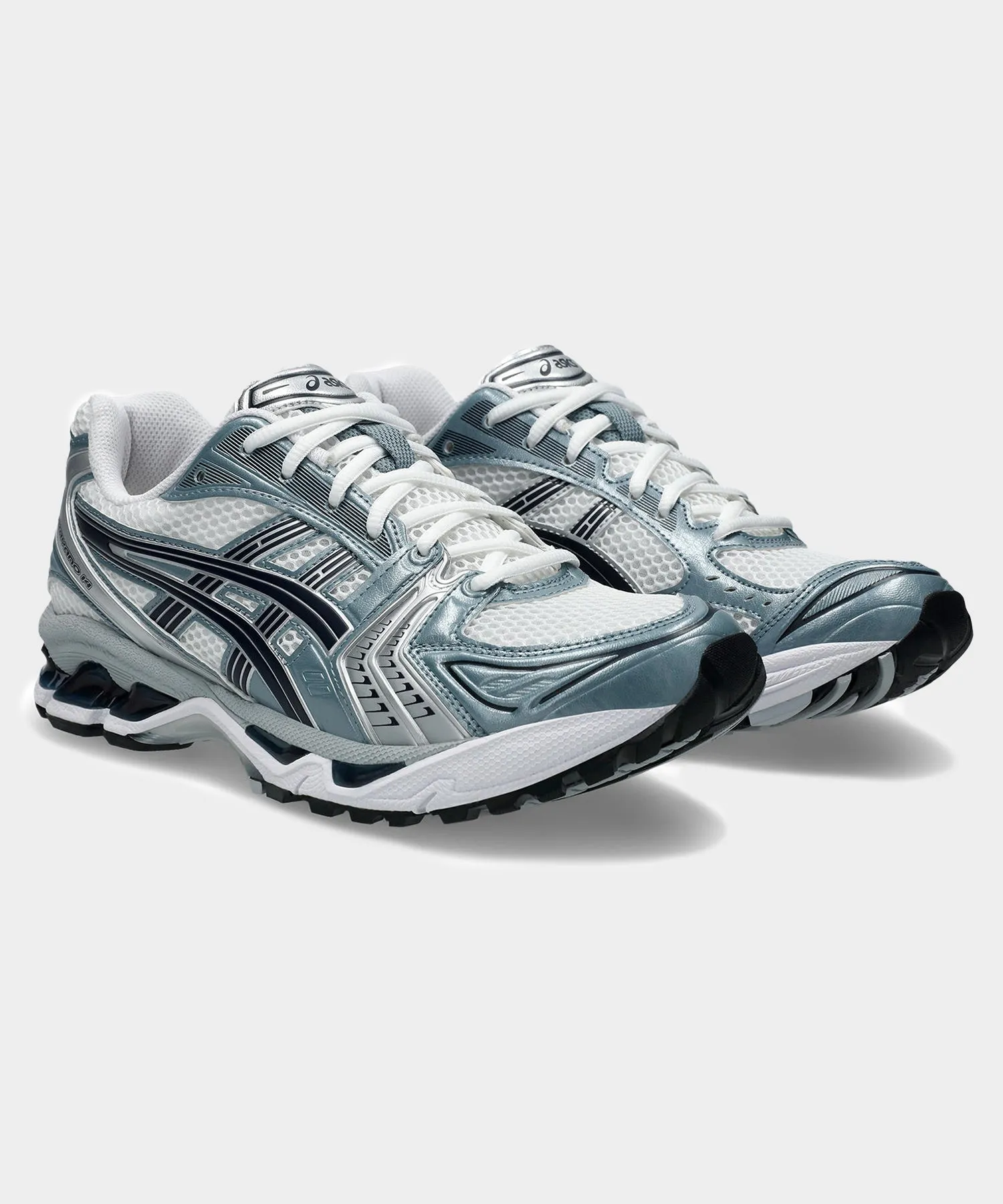 Asics Gel-Kayano 14 in White   Fjord Grey