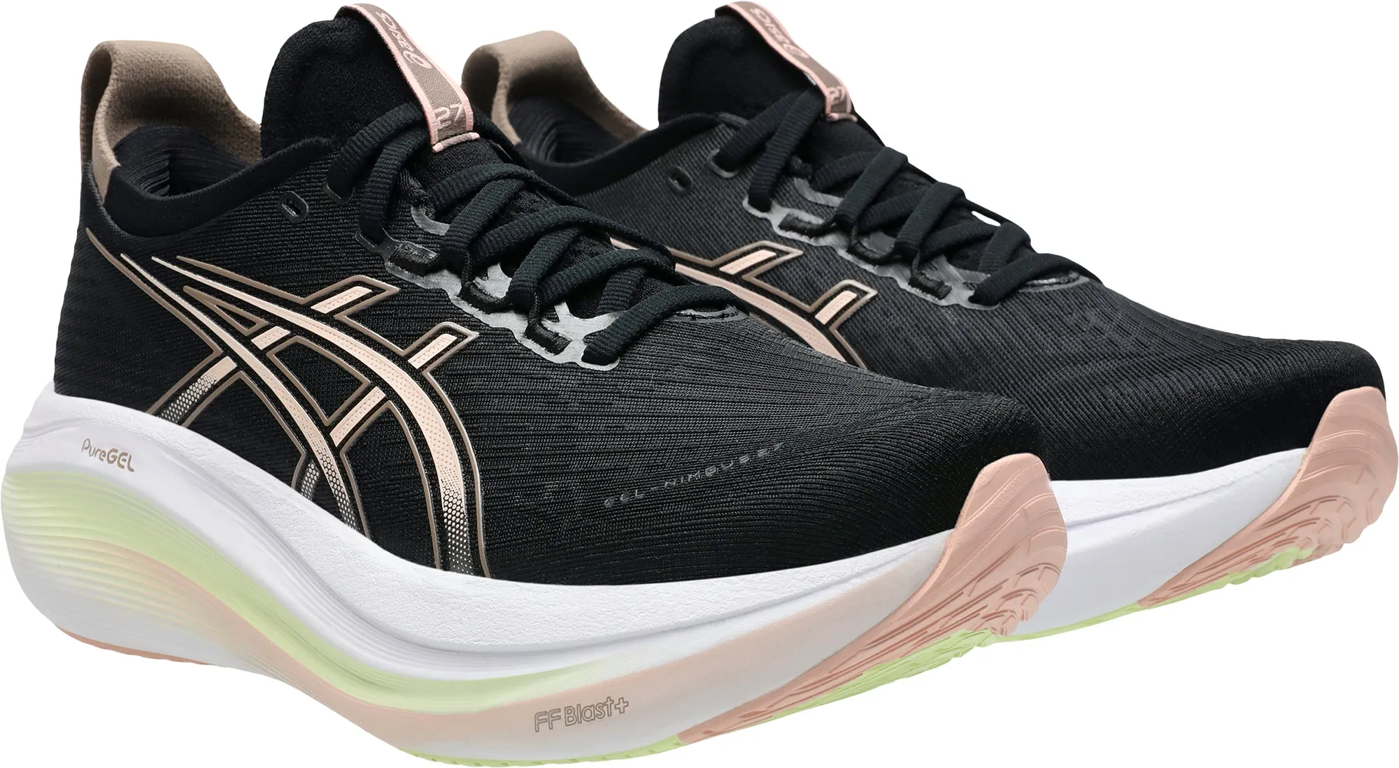 Asics Gel Nimbus 27 Womens Running Shoes - Black