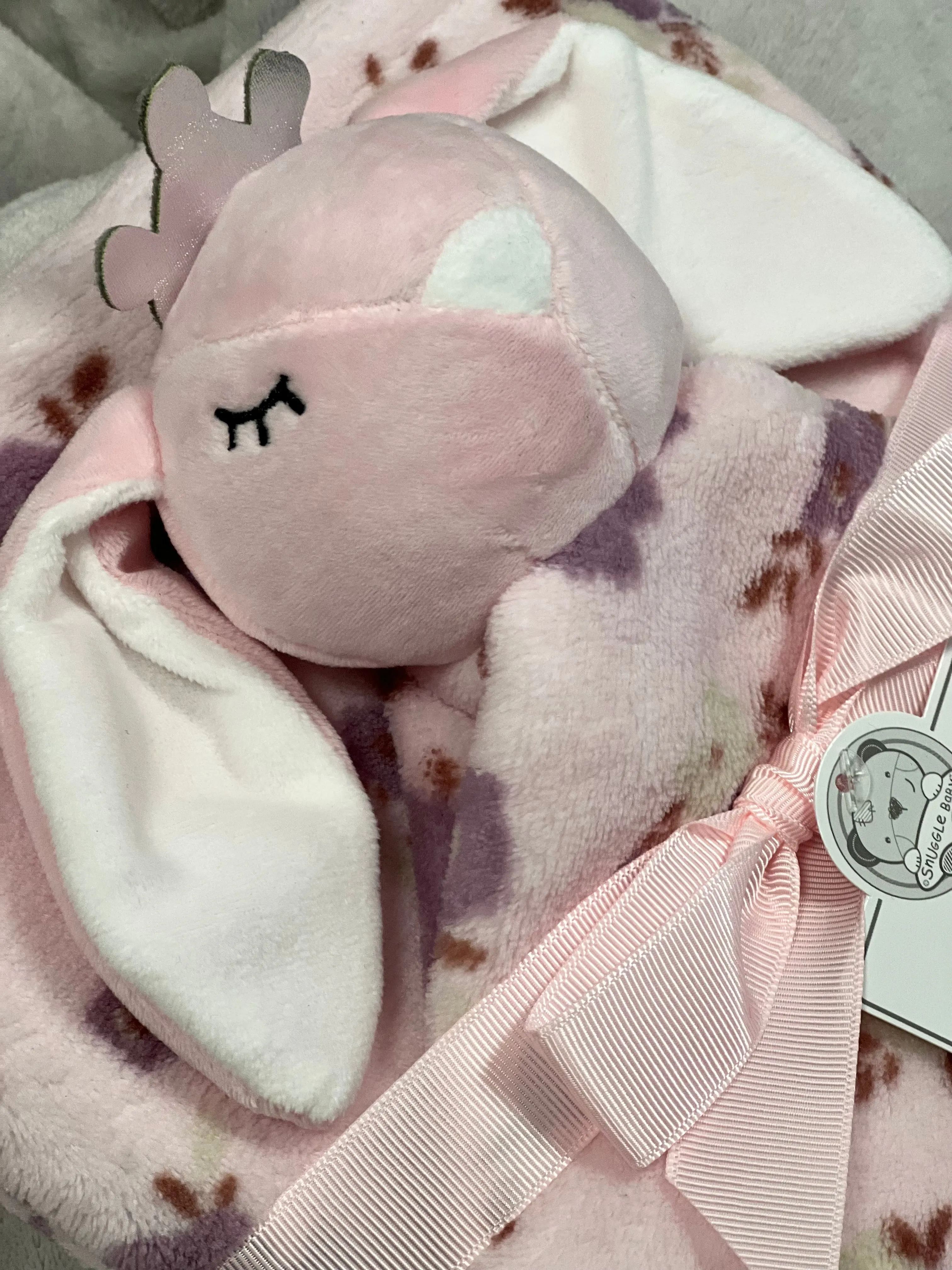 Baby Wrap with Matching Bunny Comforter