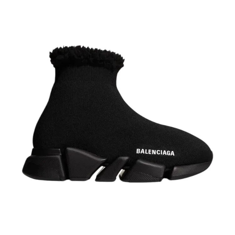 Balenciaga Shoes, Black Technical 3D Knit Speed 2.0 Sneakers (size 36)