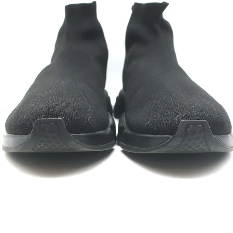 Balenciaga Speed Sneakers Black Stretch Knit Size 44