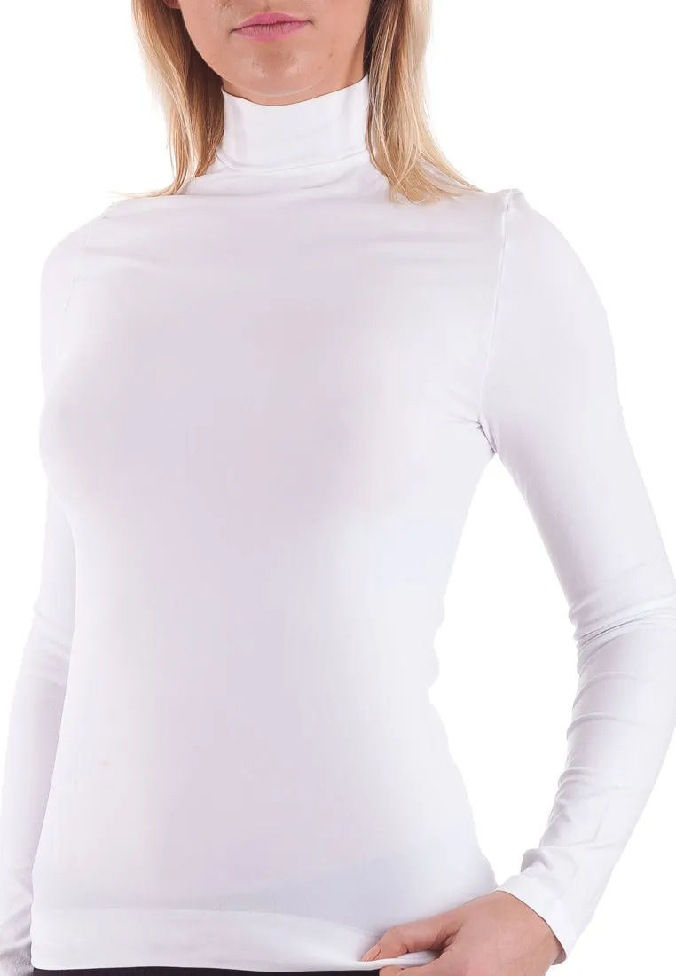 BELLISSIMA Mock Neck Long Sleeve Top