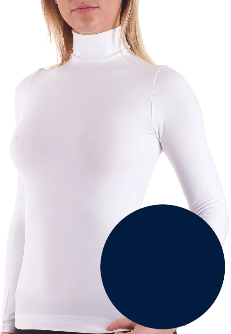 BELLISSIMA Mock Neck Long Sleeve Top