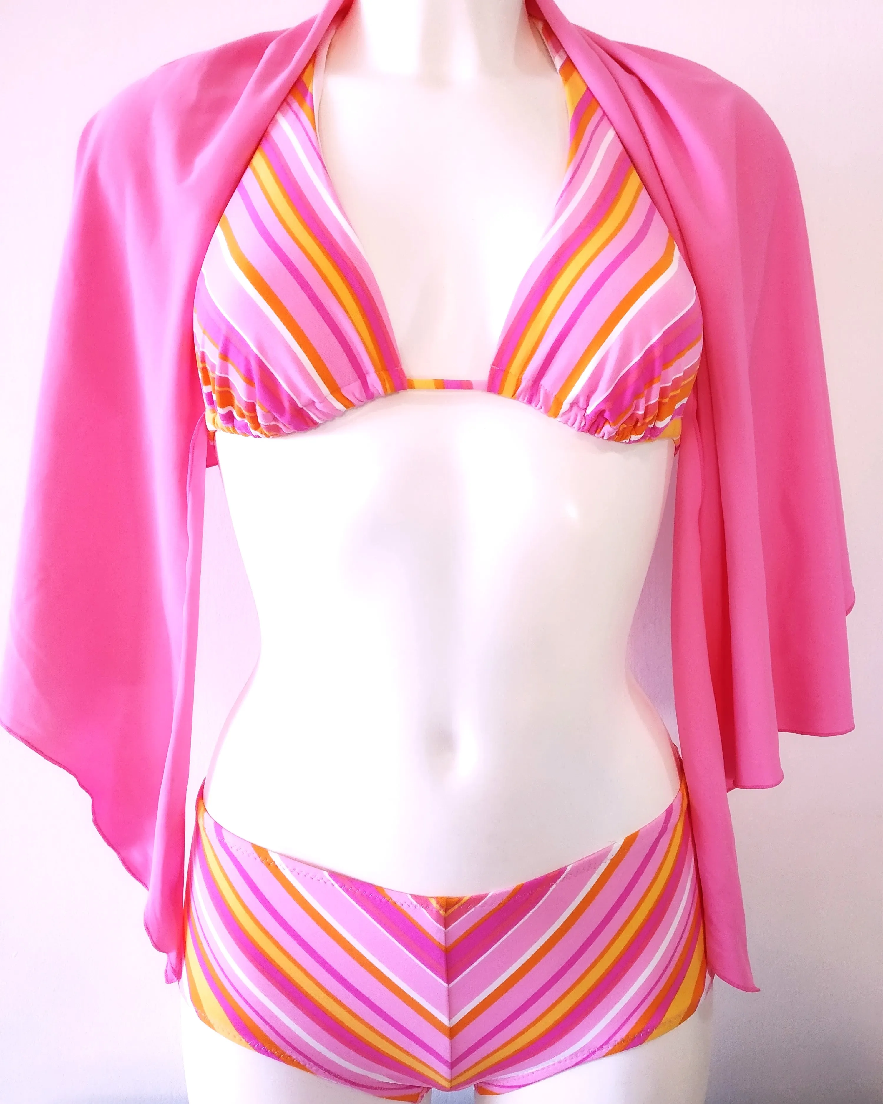 Bikini set Triangle bra & Shorty bottom, large size