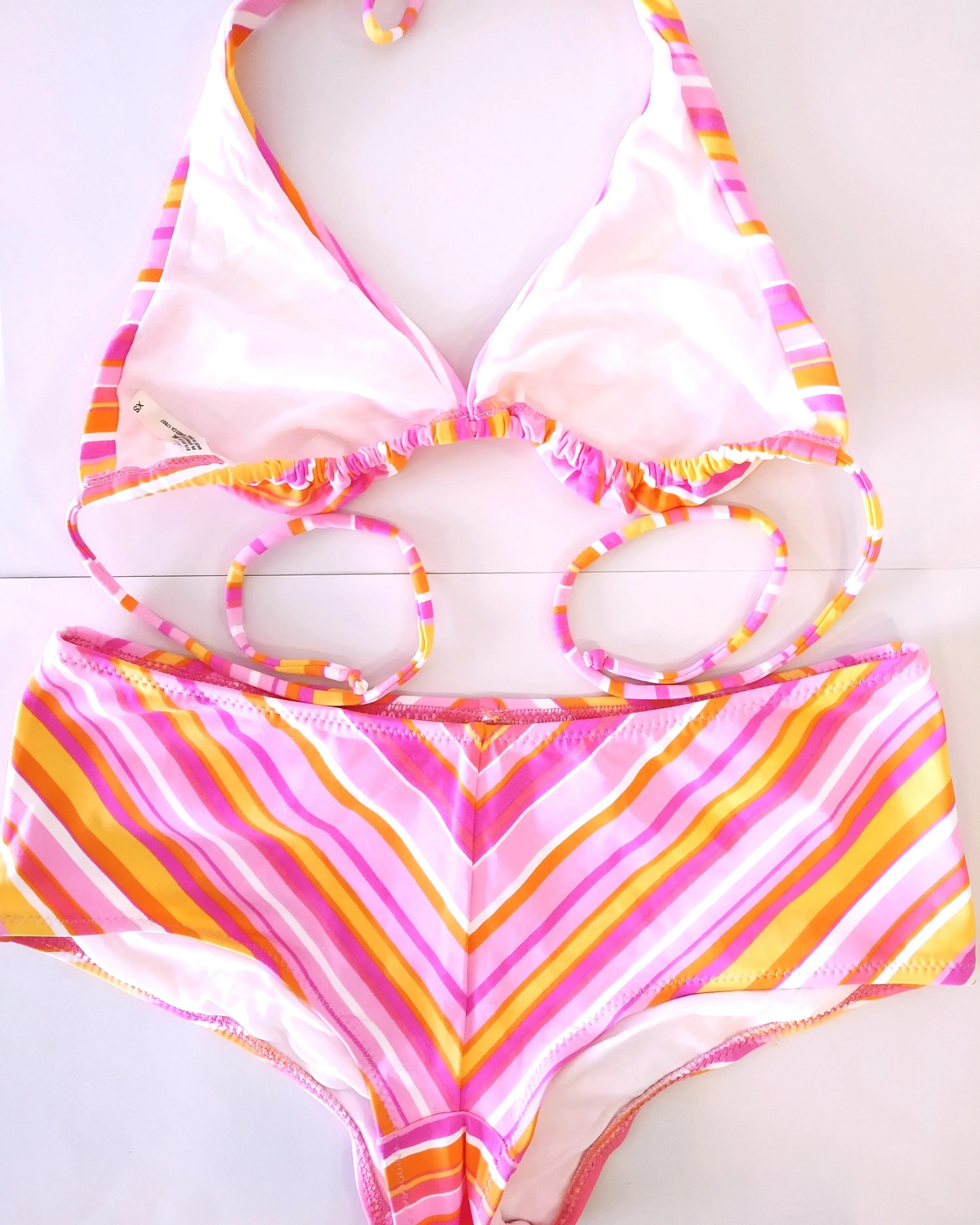 Bikini set Triangle bra & Shorty bottom, large size