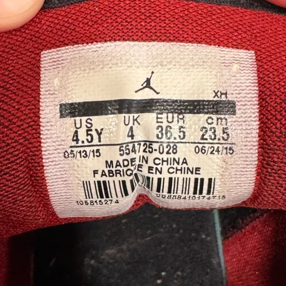 Black and Red Nike High-Top Sneakers