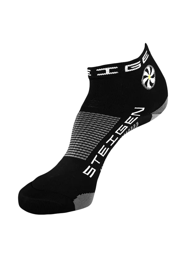 Black Running Socks ¼ Length