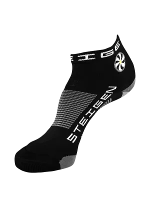 Black Running Socks ¼ Length