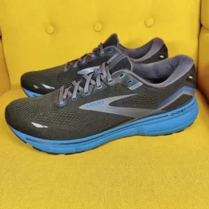 Brooks Ghost 15 Black Blue Athletic Running Sneakers Men's Shoes Size 14