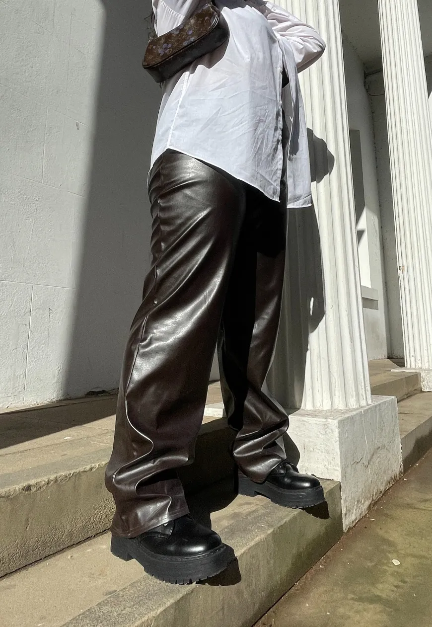 BROWN PU COMFORT CARGOS