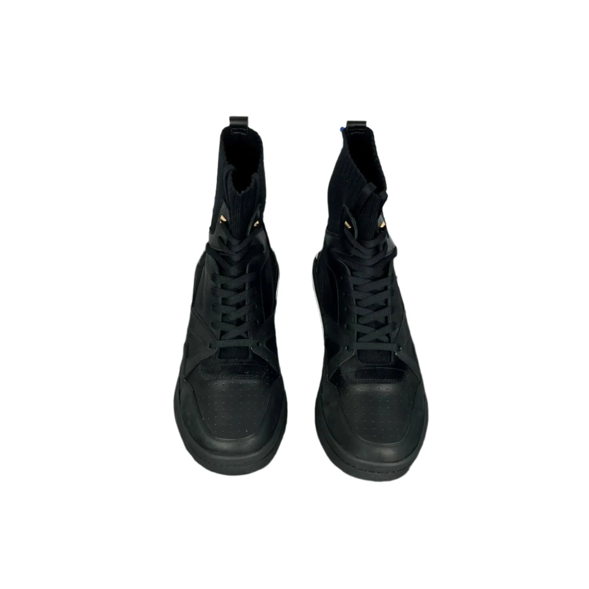 Buscemi Men's 150MM Sock Barneys Black Leather Sneakers
