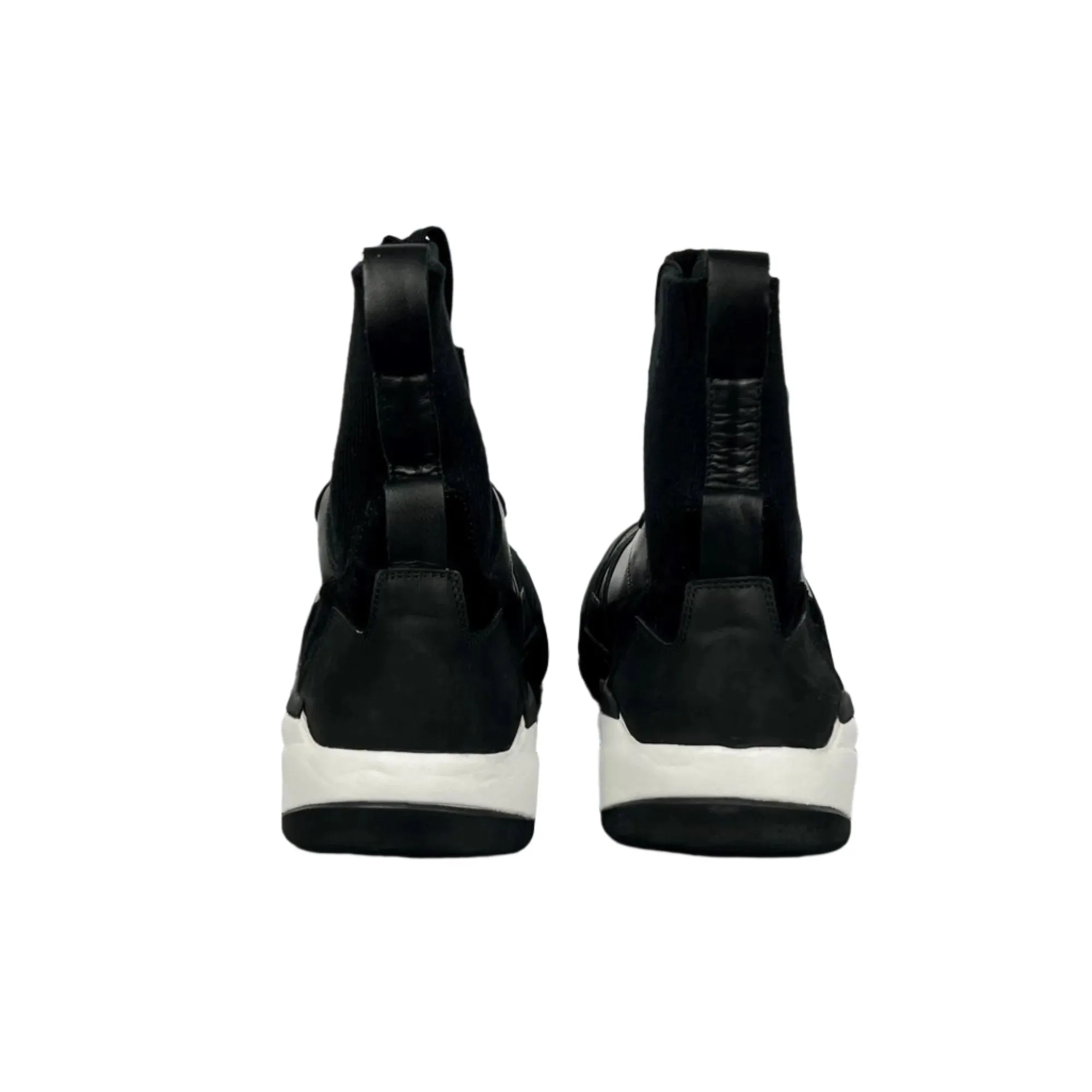 Buscemi Men's 150MM Sock Barneys Black Leather Sneakers