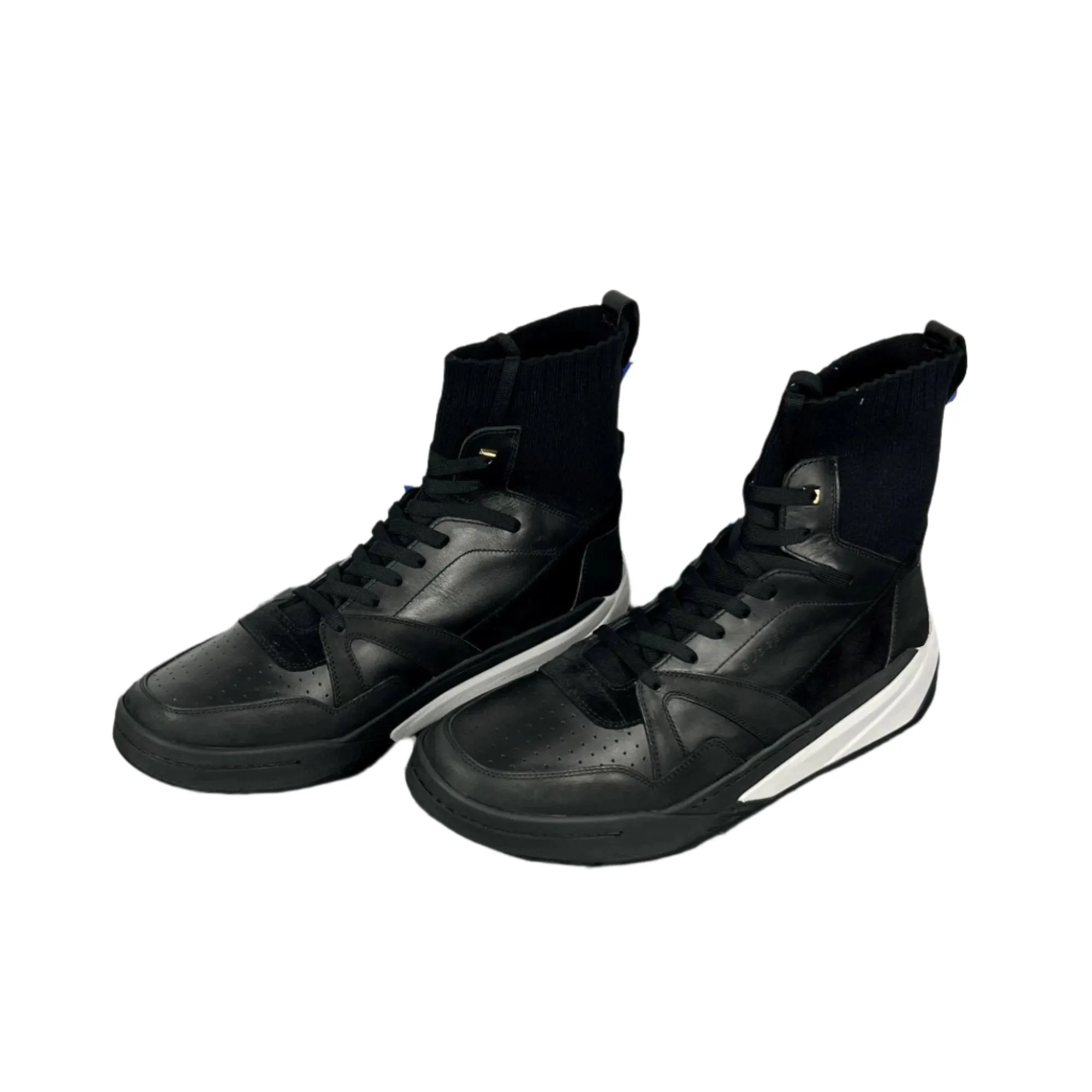 Buscemi Men's 150MM Sock Barneys Black Leather Sneakers
