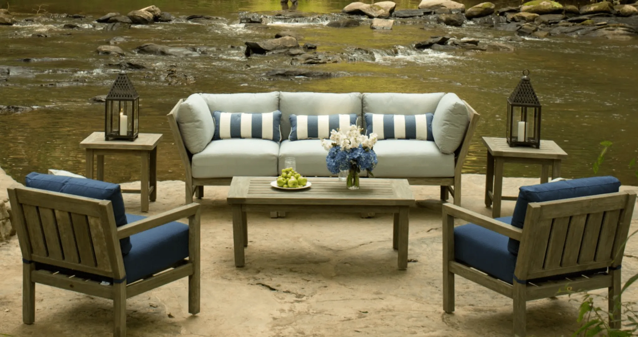 Cape Cod Rectangular Coffee Table - Natural or Oyster Teak