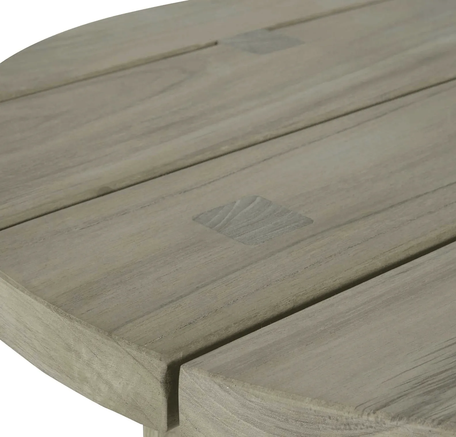 Cape Cod Round Outdoor Side Table - Natural or Oyster Teak