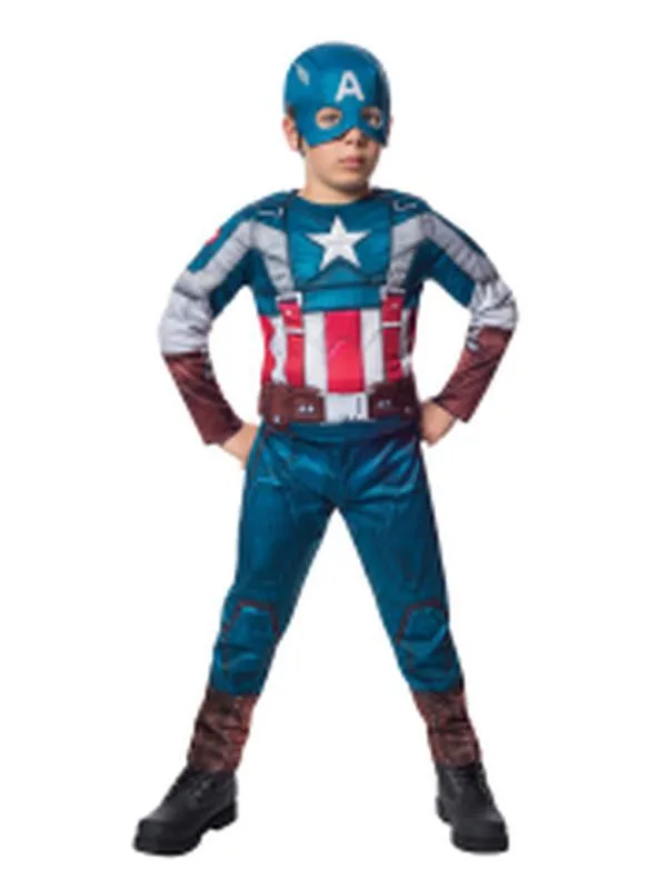 Captain America Deluxe Retro Costume Size M