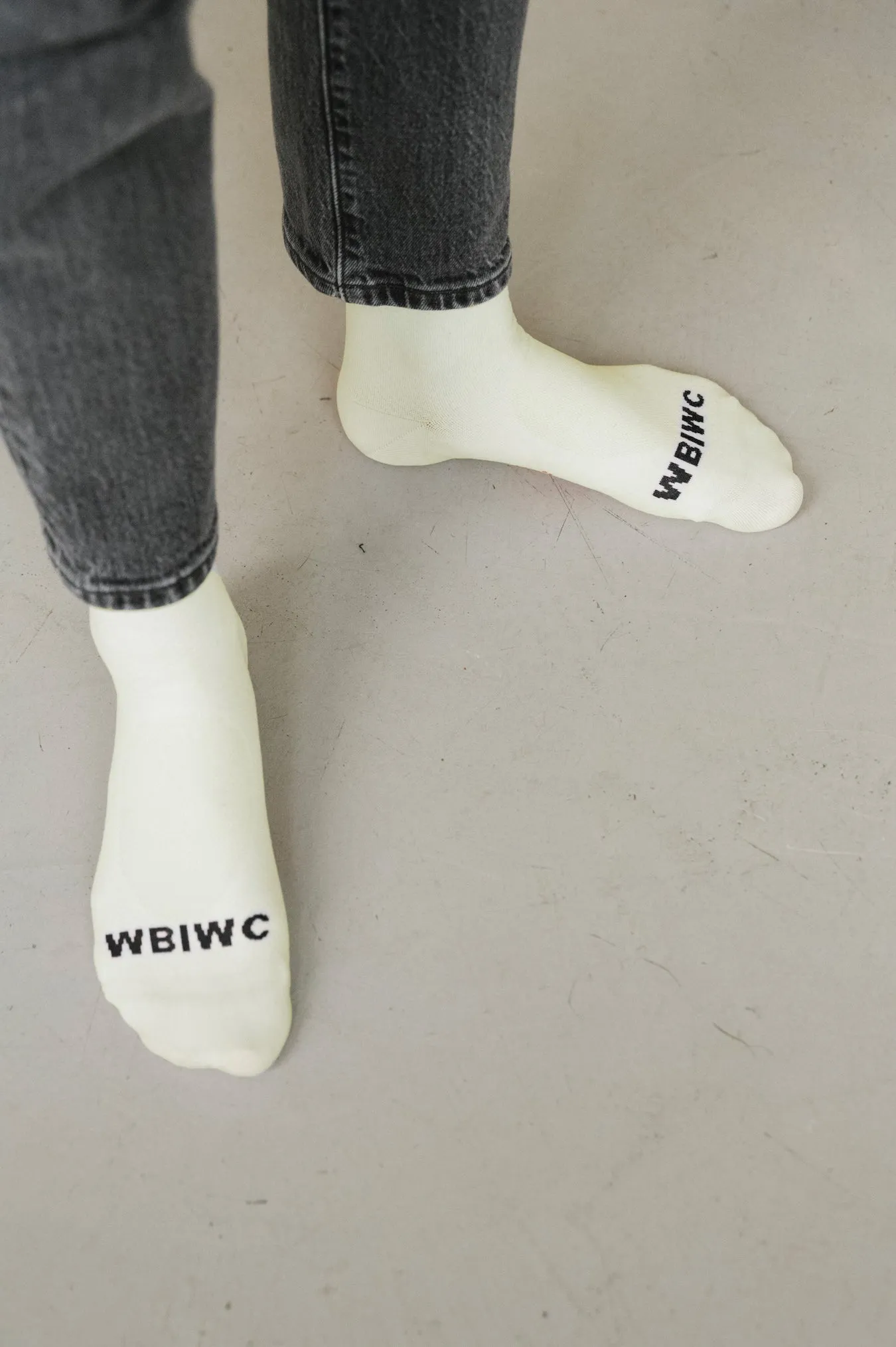 Chaussettes écru/noire - Rollande