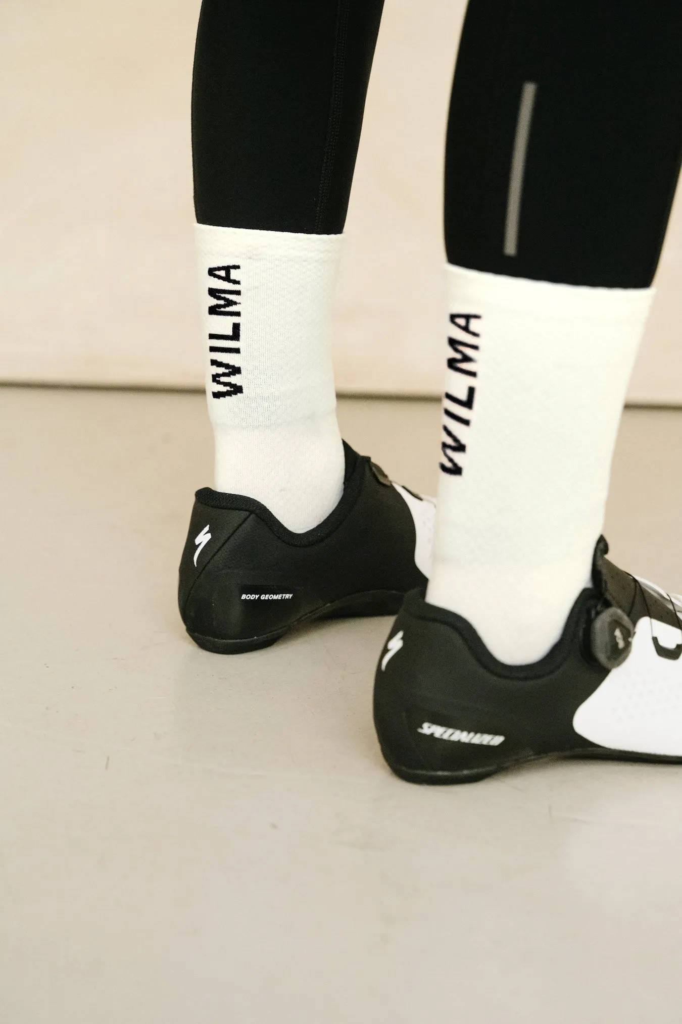 Chaussettes écru/noire - Rollande