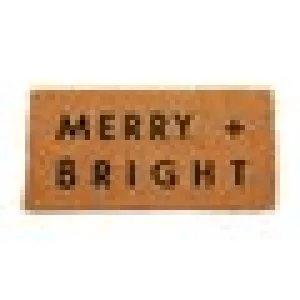 Christmas Natural Coir Doormat
