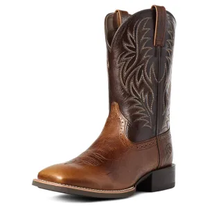 CL10035996-7 EE-PBut/Brn Ariat Mens Sport Western Wide Square Toe