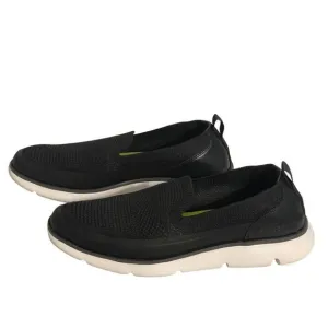 COLE HAAN ZERØGRAND Omni Knit Slip-On Sneaker. Men’s sz 9. Black w/ white soles