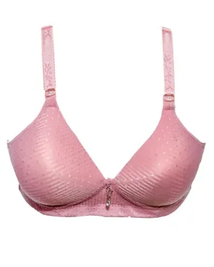 Comfortable Bra 226 Pink- Single Padded Non Wired - Ouyasi