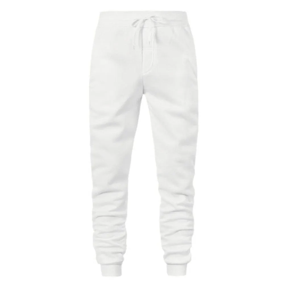 ContiNent 33 Men Bodybuilding Pant Autumn Spring Tracksuit Sweatpants Casual Solid Slim Trousers Drawstring Full Length Pants