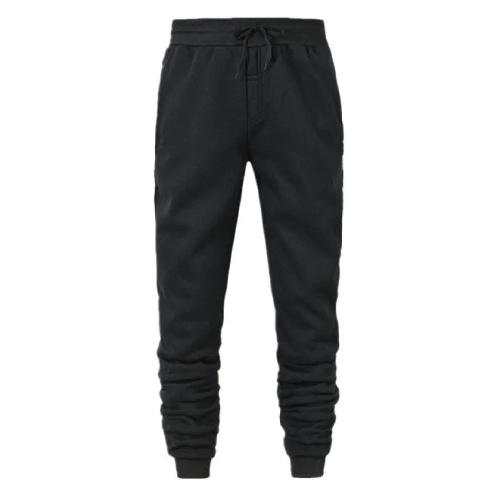 ContiNent 33 Men Bodybuilding Pant Autumn Spring Tracksuit Sweatpants Casual Solid Slim Trousers Drawstring Full Length Pants