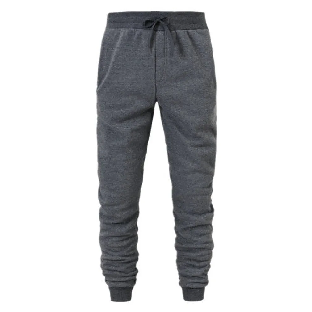 ContiNent 33 Men Bodybuilding Pant Autumn Spring Tracksuit Sweatpants Casual Solid Slim Trousers Drawstring Full Length Pants