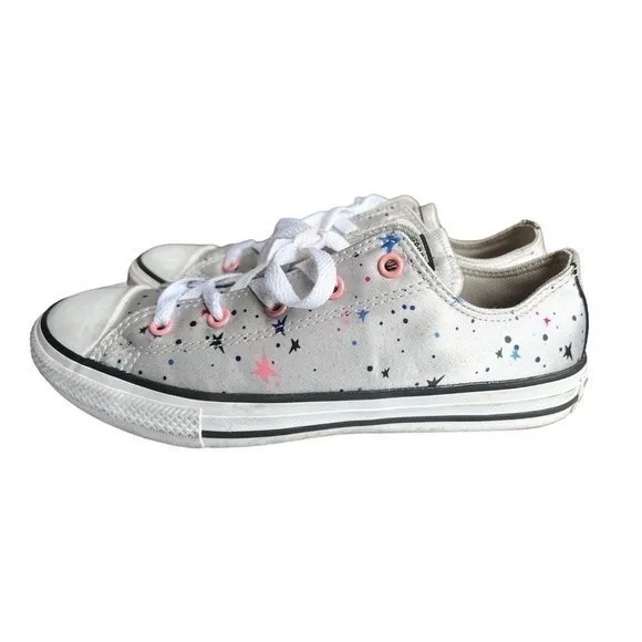 Converse Girl's CTAS OX Mouse/Multicolor Sneakers 665360F Size 4