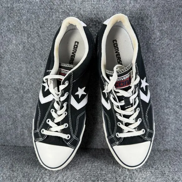 Converse Star Player 76 Mens 9.5 Shoes Black Low Top Casual Sneakers
