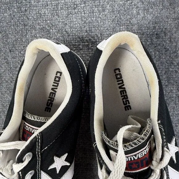 Converse Star Player 76 Mens 9.5 Shoes Black Low Top Casual Sneakers