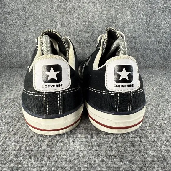 Converse Star Player 76 Mens 9.5 Shoes Black Low Top Casual Sneakers