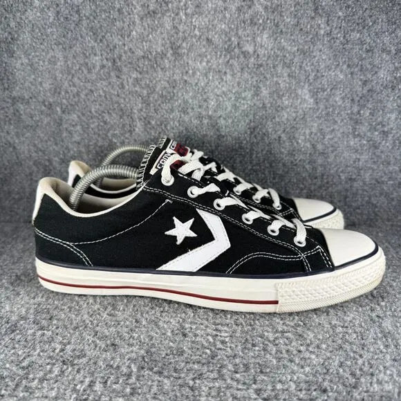Converse Star Player 76 Mens 9.5 Shoes Black Low Top Casual Sneakers