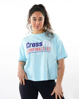 CrossFit® Baggy Top Patchwork - FRENCH THROWDOWN  overSized crop top
