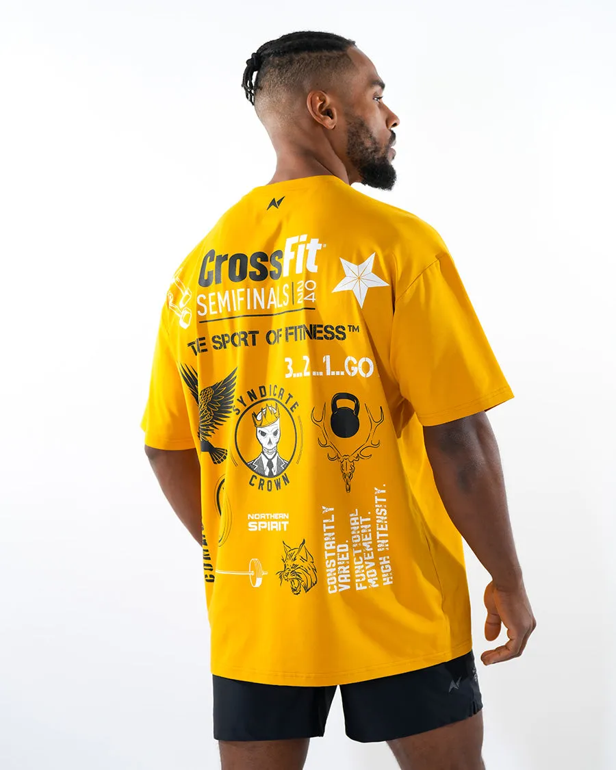 CrossFit® Smurf Patchwork - SYNDICATE CROWN Unisex overSized T-shirt